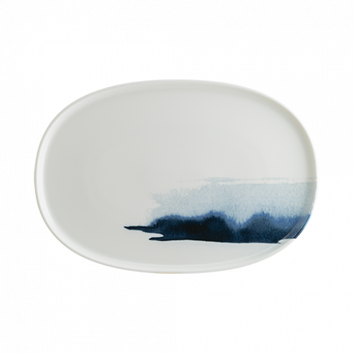 Bonna Porselen Mavi Dalga Hygge 34 cm Oval Servis 2.Kalite