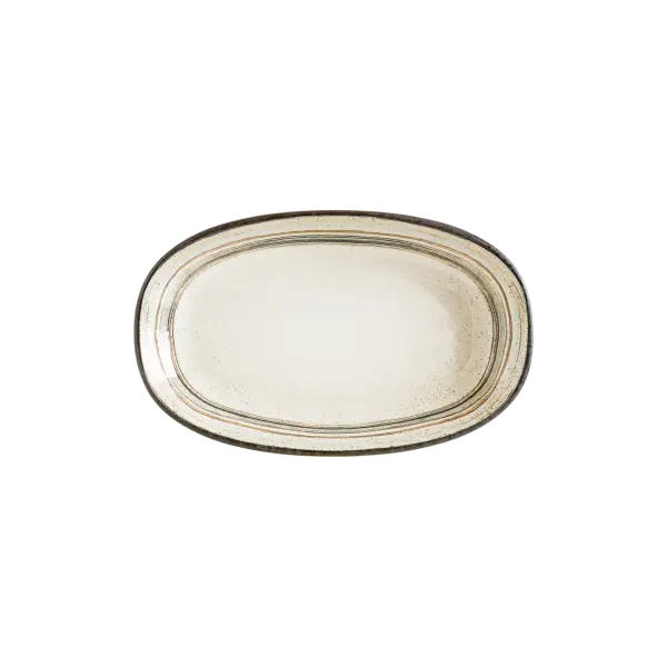 Bonna Cortado Spiral Gourmet Oval Kayık Tabak 29*17 cm 2.Kalite