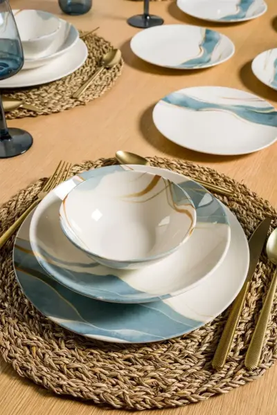 Breeze 6 Kişilik 24 Parça Porselen Yemek Seti