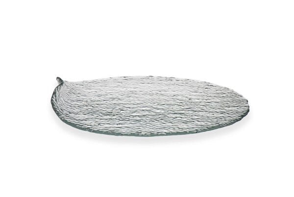 Arda Cam Servis Tabağı Hammered CLEAR 28 cm