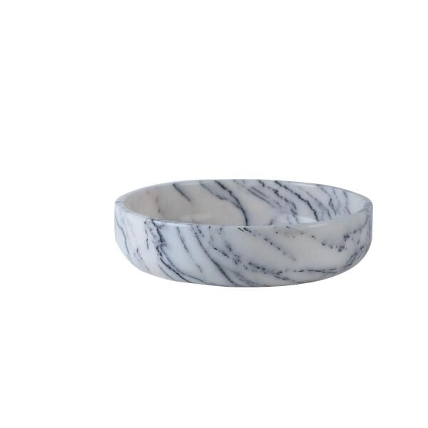 Mermer Düz Kase Lilla Q: 26 Cm H: 7 Cm