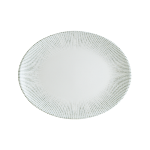 Bonna Porselen Iris Moove Oval Tabak 36*28 cm