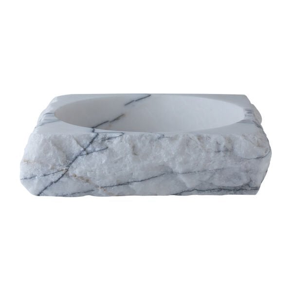 Mermer Patlatma Kare Kase 20 X 20 Cm İç Q:16 Cm H: 6,0 Cm