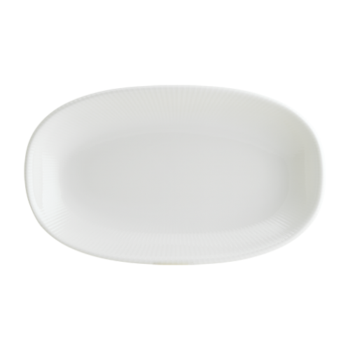 Bonna Porselen Iris White Gourmet Oval Kayık Tabak 29*17 cm