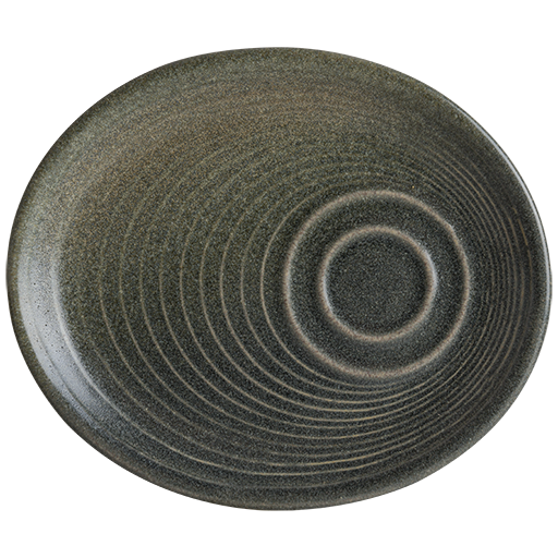 Bonna Hornfels Ripple Sunum Tabağı 20x17 cm