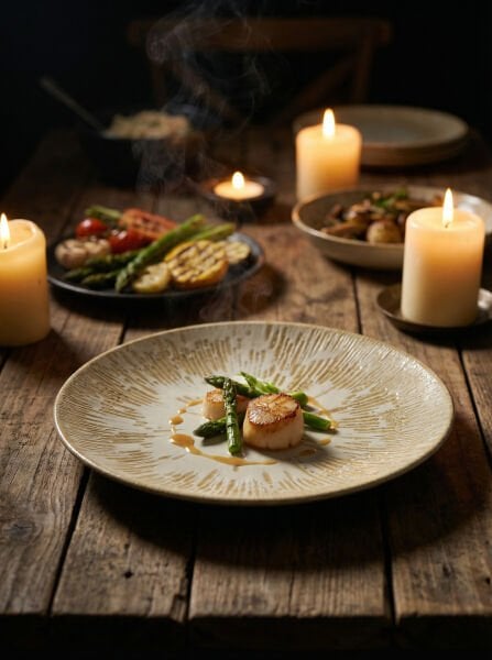 Bonna Porselen Sand Snell Gourmet Düz Tabak 27 cm