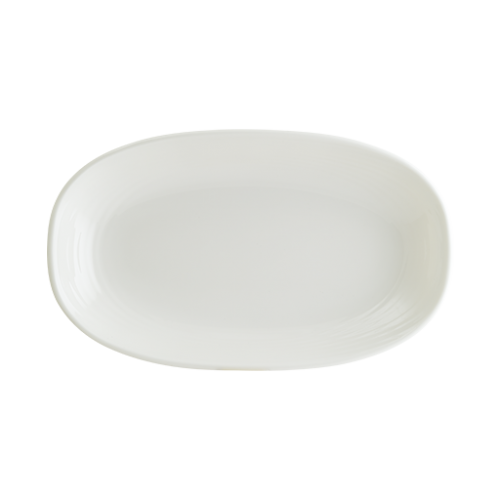 Bonna Porselen Loop Gourmet Oval Kayık Tabak 15*8.5 cm