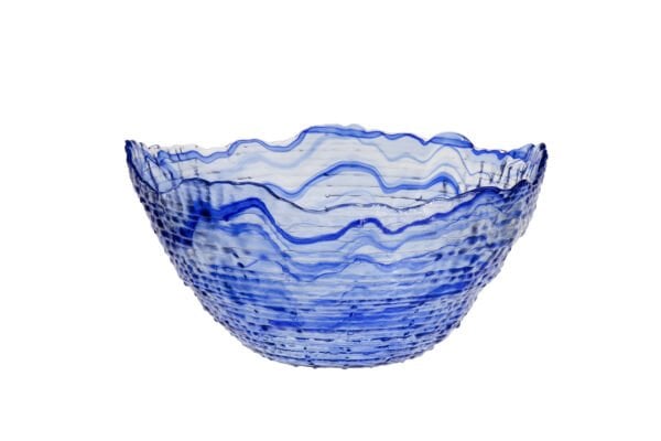 Sea urchin ALABASTER COBALT BLUE 28*14 cm